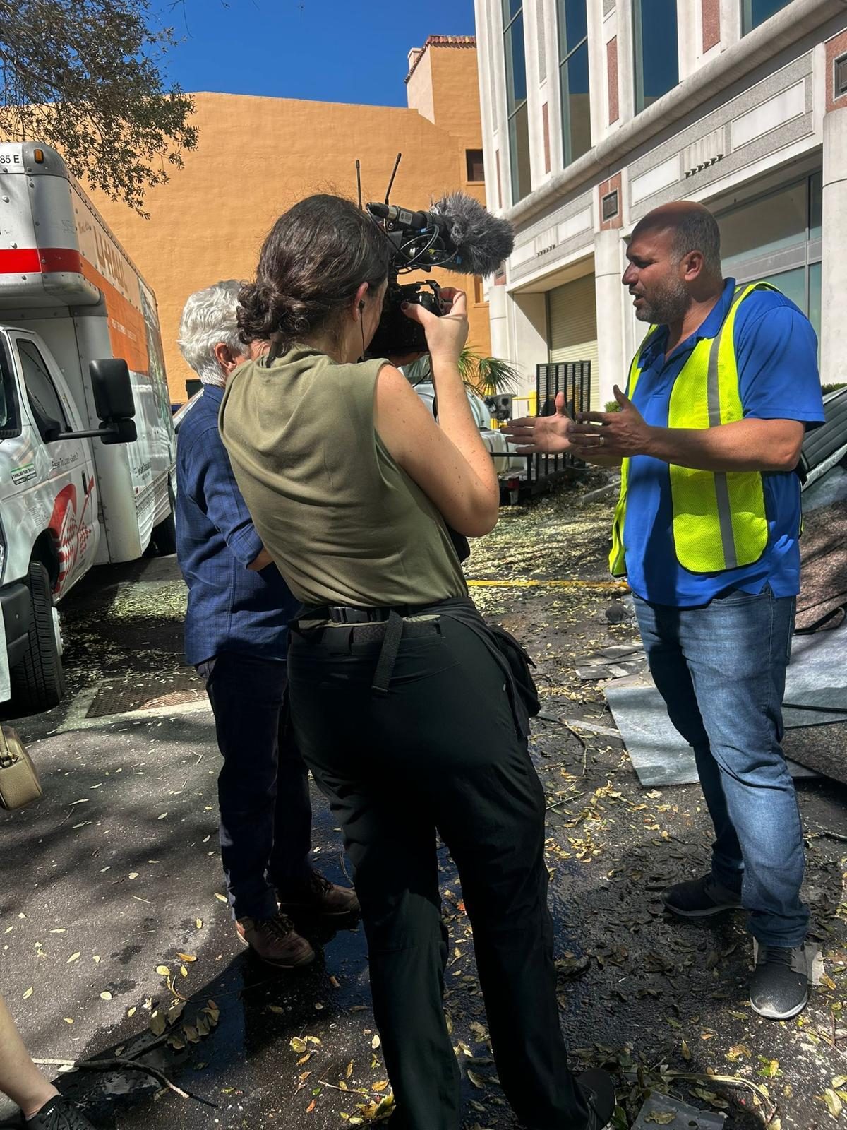 Team interviewed on-site